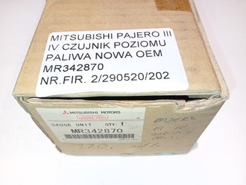 MITSUBISHI PAJERO III IV SENZOR ÚROVNI PALIVA