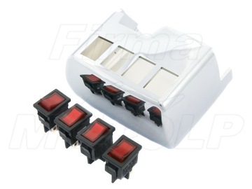 КРЫШКА ПЕРЕКЛЮЧАТЕЛЕЙ С ХРОМИРОВАННЫМИ ПЕРЕКЛЮЧАТЕЛЯМИ HONDA GL 1500 GOLDWING