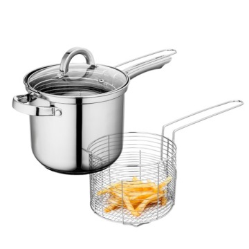 Кастрюля для КАРТОФЛИ, наггетсов, макарон + ситечко, пароварка Altom Design Fabio, 3,6л