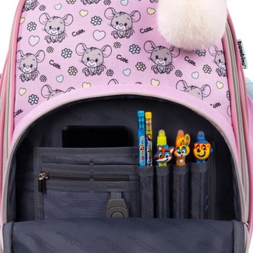 Школьный рюкзак Mouse Mouse для первокурсников, суперлегкий и вместительный Bambino