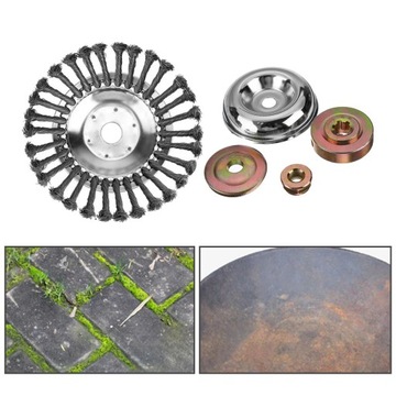 Головка триммера с поворотной проволочной щеткой, Поворотная щетка из стальной проволоки, 10 дюймов