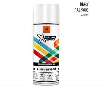 Emalia Uniwersalna SPRAY 400ml Dragon BIAŁY MAT