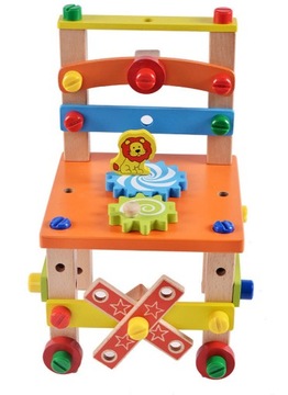 Деревянный стул для мастерской, инструменты для детей, набор XXL DIY