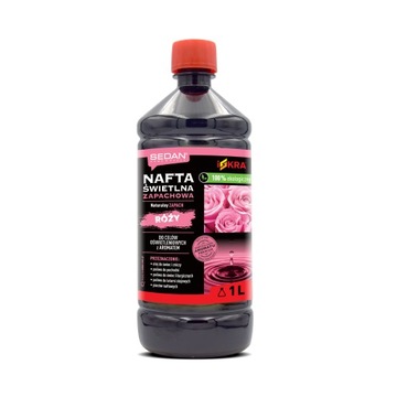 NAFTA świetlna RÓŻA naturalny zapach 1l do lamp