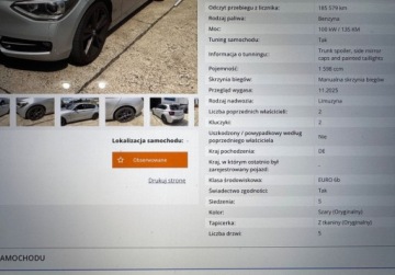 BMW Seria 1 F20-F21 Hatchback 5d Facelifting 2015 118i 136KM 2015 BMW Seria 1 Bezwypadekserwis asoxenonz NiemiecSPORT 1.6 Benzyna 136KM, zdjęcie 33
