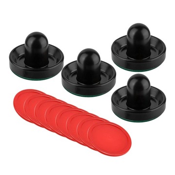 4 шт. толкателей для аэрохоккея и 8 шт. шайб большого размера 2,5 дюйма,