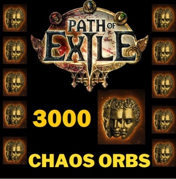 PATH OF EXILE POE STANDARD 3000 3K CHAOS ORB PC