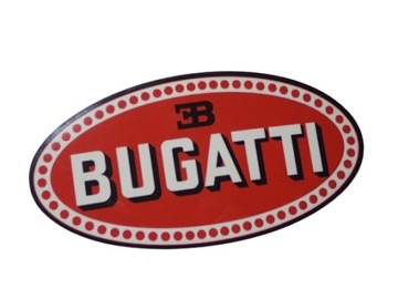 BUGATTI LOGO SUPERCARS NAKLEJKA STICKER 9,1 x 4,6 cm