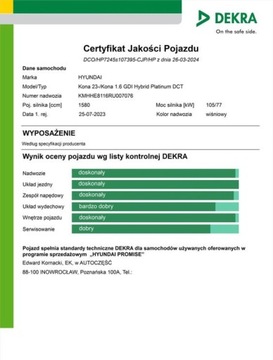 Hyundai Kona II 2023 Hyundai Kona Hybrid 2023 1.6GDI 141KM Automat ..., zdjęcie 28