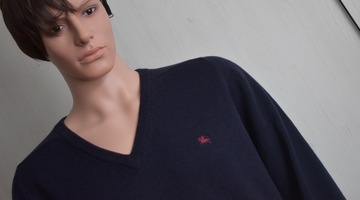 Sweter wełniany XL Burberrys wełna 100% ciepły XXL