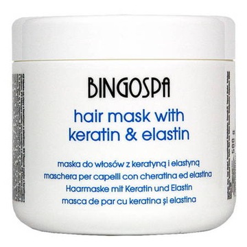 BINGOSPA Maska do włosów keratyna z elastyną 500g