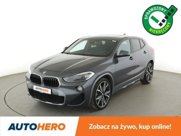 BMW X2 F39 Crossover 2.0 20d 190KM 2019 BMW X2 20d M-Sport X Panorama Navi Tempomat Grzane