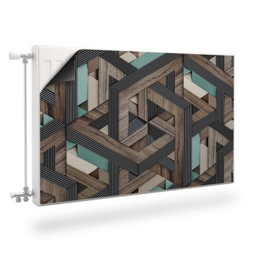 Mata MAGNETYCZNA Na Kaloryfer Abstrakcja 100x60