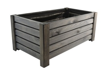 ДЕРЕВЯННЫЙ САДОВЫЙ ЦВЕТОЧНЫЙ ЦВЕТОК для террасы КОРОБКА 60 см