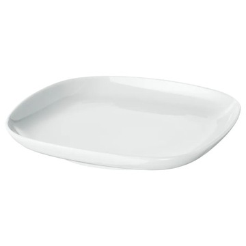 TALERZ TALERZYK BIAŁY PORCELANA 18x18 CM