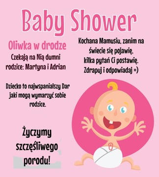 ЗАБАВНЫЕ ЦАРАПАНКИ для детского душа для мамы ДЕВОЧКИ