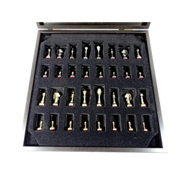 Эксклюзивные большие классические металлические шахматы Staunton - S34