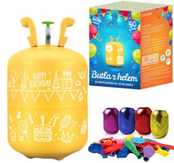 0,42 м3 HEL BOTTLE + BALLOONS x50 STRING 60m HEL for BALLOONS
