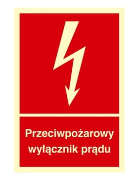 26 x NAKLEJKI Przeciwpożar wyłącznik prądu 10x14,8