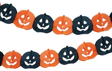 ТЫКВЕННАЯ ГИРЛЯНДА Гирлянда ТЫКВЫ украшение на Хэллоуин -- 300см