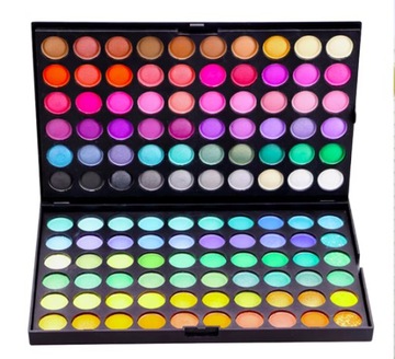 ПАЛИТРА МАКИЯЖА 120 МАТОВЫХ ОТТЕНКОВ ЦВЕТНЫХ ТЕНЕЙ ДЛЯ ВЕК