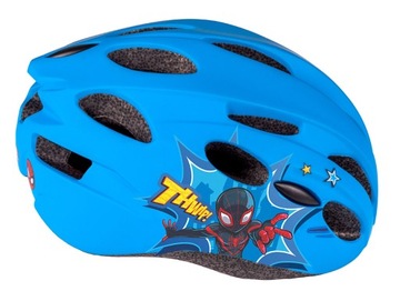 KASK ROWEROWY SPIDERMAN POLIWĘGLAN INMOLD 52-56 cm