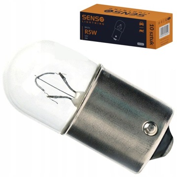 ŻARÓWKA SENSO R5W T16 12V HOMOLOGACJA E4