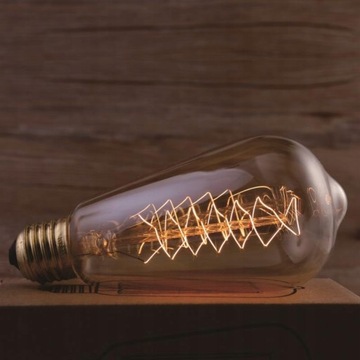 ŻARÓWKA OZDOBNA EDISON ST64 GOLD ŁEZKA E27 2014