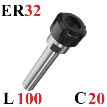 Oprawa zaciskowa C20 ER32 100L Oprawka do tulejek