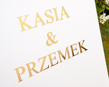 Приветственная доска для украшения свадебного приема прямоугольная белая TABŚ-7Z