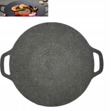 PŁYTA ŻELIWNA TACKA NA GRILLA GAZOWEGO WĘGLOWEGO PATELNIA GRILLOWA 30CM