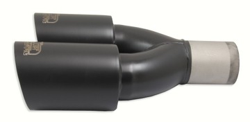 Наконечник глушителя круглый 80 мм | двойной левый