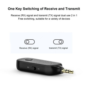 Adapter Bluetooth 3,5 mm 2 w 1 Obsługa połączeń w