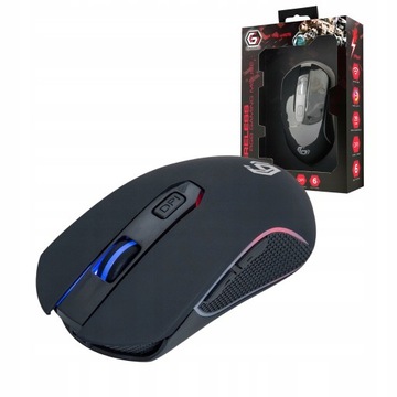 Myszka Gamingowa Mysz Dla Graczy Bezprzewodowa Aku LED RGB