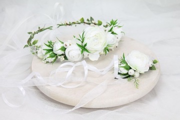 Свадебный венок для причастия, цветочное украшение для волос