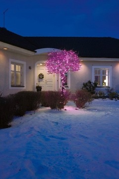 Рождественские елочные гирлянды 500 светодиодов РОЗОВЫЕ 38M НАРУЖНЫЕ