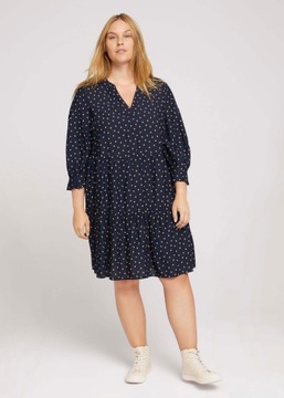 Tom Tailor Dress Fluent Feminine Shape - Navy Brow