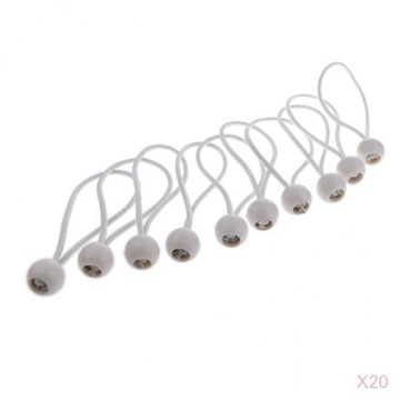 200 Pieces Cords Ball Bungees Tarp Tie Straps