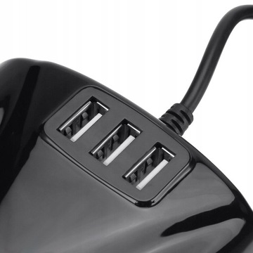 РАЗДЕЛИТЕЛЬ РАЗДЕЛИТЕЛЬ НА 3 ГНЕЗДА ПРИКУРИВАТЕЛЯ USB QC БЫСТРОЕ ЗАРЯДНОЕ УСТРОЙСТВО