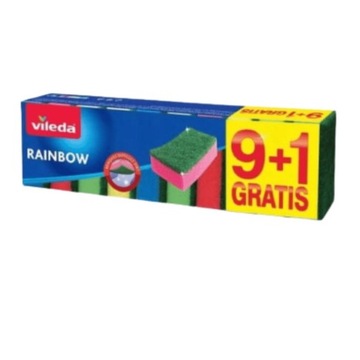 Vileda zmywak rainbow 9+1