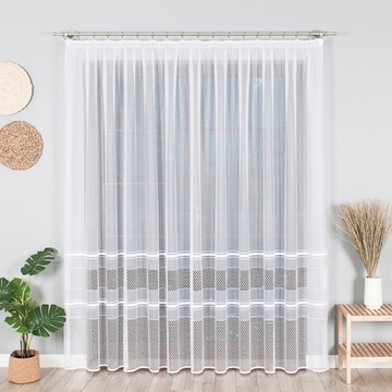 Firana Firanka Żakard NOWOCZESNA 250 cm PROMOCJA