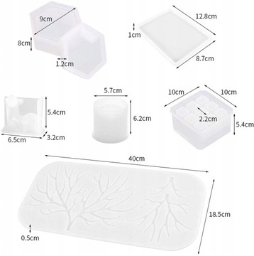 Diy Form Biżuteria Z Żywicy Epoksydowej 6szt
