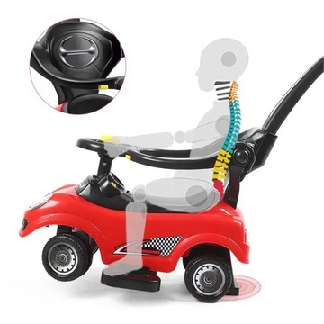 ПОЕЗДКА НА ПУШЕР-ХОДОКЕ 3в1 АВТОМОБИЛЬ БОЛЬШОЙ АВТОМОБИЛЬ СВЕТОДИОДНЫЙ АВТОМОБИЛЬ СО ЗВУКОМ