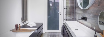 ZESTAW NATRYSKOWO WANNOWY TOM BLACK CZARNY Z TERMOSTATEM - REA