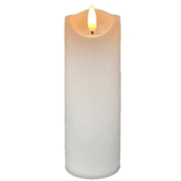 ŚWIECZKA 15cm WKŁAD LED DO ZNICZA EFEKT PŁOMIENIA znicz LEDOWA ŚWIECA BIAŁA