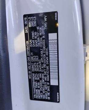 Volvo XC90 II SUV 2.0 T6 320KM 2017 Volvo XC 90 2017r, 2.0 Benzyna 4x4. AUT. 7osob. Uszkodzony przod i tyl. Je, zdjęcie 29