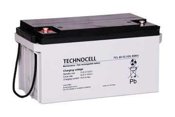 AKUMULATOR BATERIA AGM VRLA TECHNOCELL TCL 12V 65Ah TCL65-12 TCL65 UPS PIEC