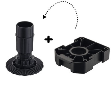 NÓŻKA HAFELE AXILO H180 180 MM Z GŁOWICĄ 1 KOMPLET