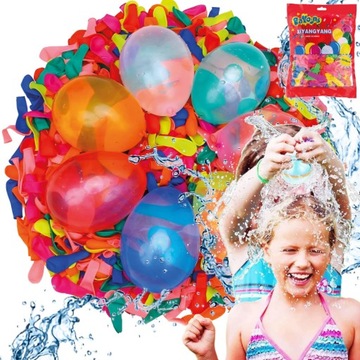 MINI BALONY NA WODĘ BOMBY WODNE KOLOROWE ZABAWKA LANY PONIEDZIAŁEK 500szt