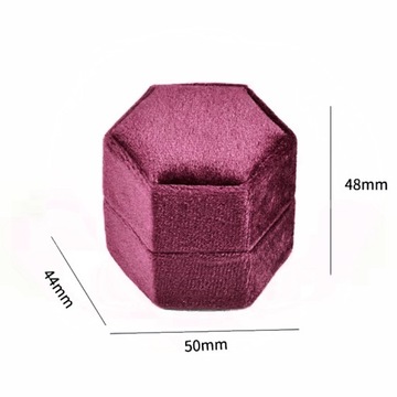 БАРХАТНАЯ КОРОБКА ДЛЯ ОБРУЧАЛЬНЫХ КОЛЬЦ ФУКСИЯ РОЗОВЫЕ КОЛЬЦА